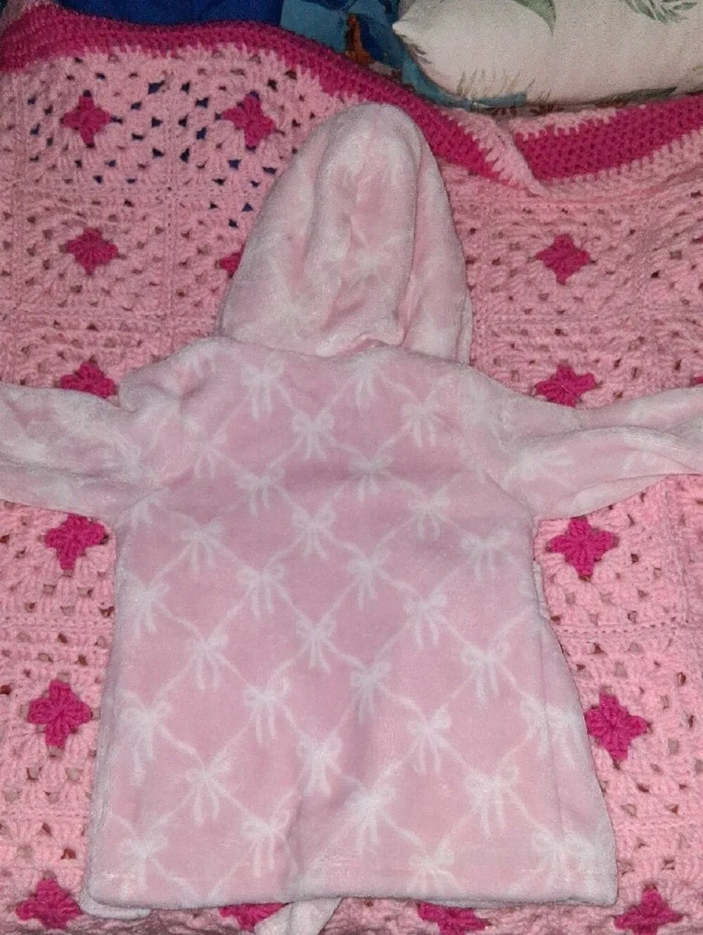 Cozy Pink Hooded Kids Pajama Robe